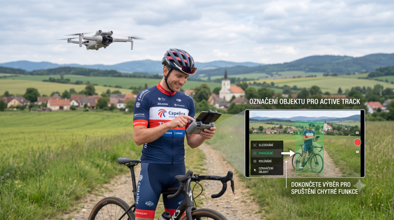 ActiveTrack a inteligentní režimy DJI: Jak na filmové záběry bez rizika havárie